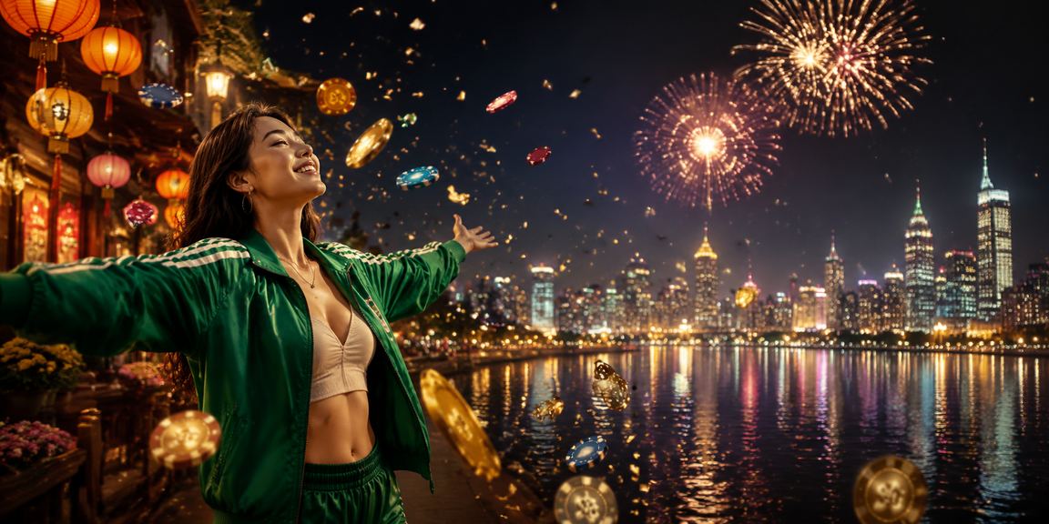 Không khí lễ hội đèn lồng Hội An kết hợp trải nghiệm xem kết quả xổ số Jackpot trực tuyến buổi tối