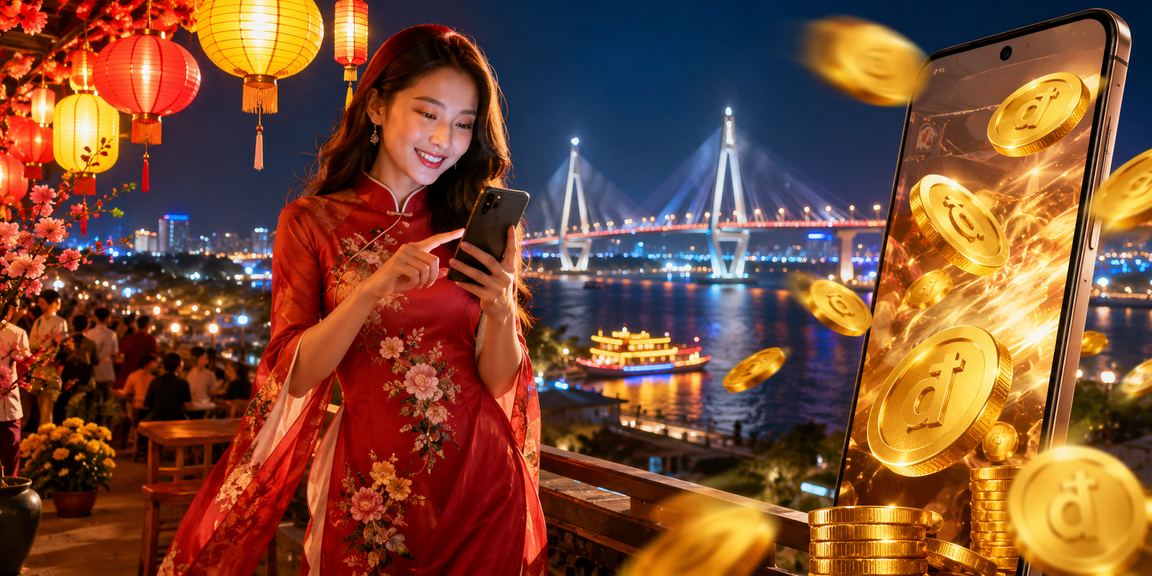 Màn hình hiển thị bảng kết quả xổ số và các tùy chọn cược trực tuyến tại Việt Nam